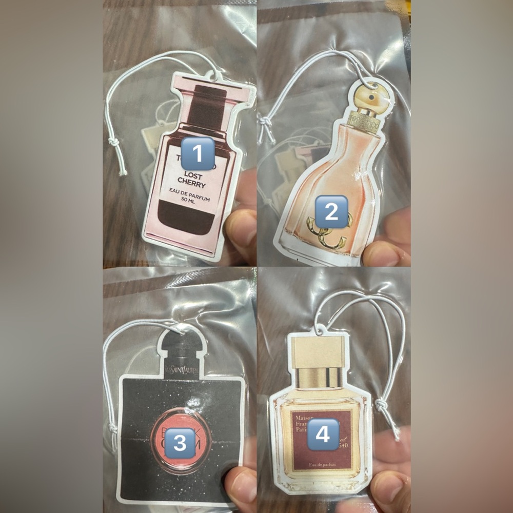 Set of 4 Luxury Car scent freshener